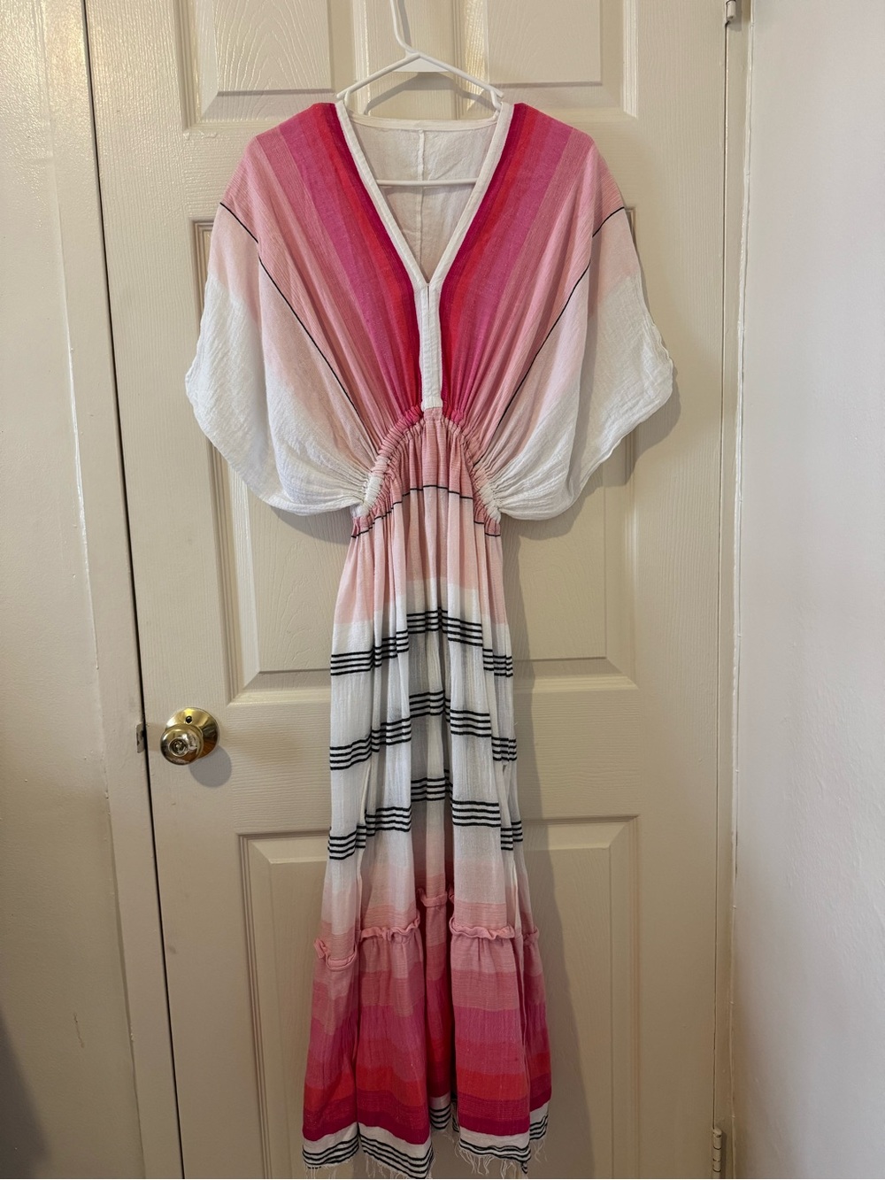 Lemlem Zena Plunge Maxi Dress